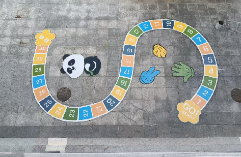 苍南地面游戏彩绘